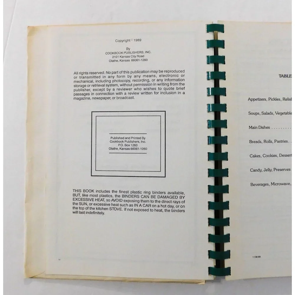 Treasured Recipes Cookbook St Michaels Catholic Church Family Friends PB Spiral